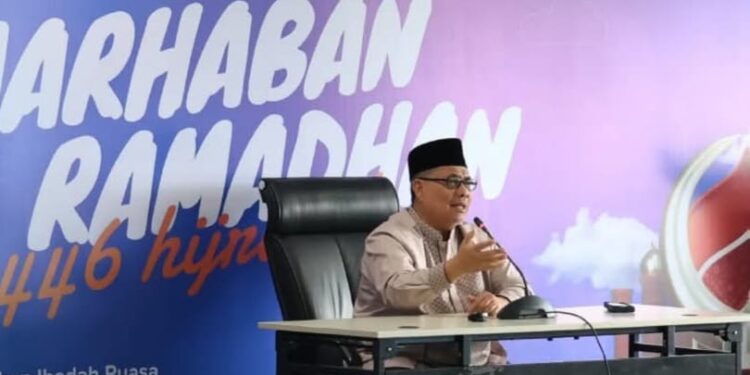 Ketua DPRD Sumbar Muhidi Berikan Tausiyah Ramadhan di Bank Nagari