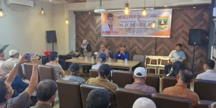 Reses dengan Warga Andalas, Muhidi Tekankan Strategi Penataan dan Pembinaan UMKM Terstruktur